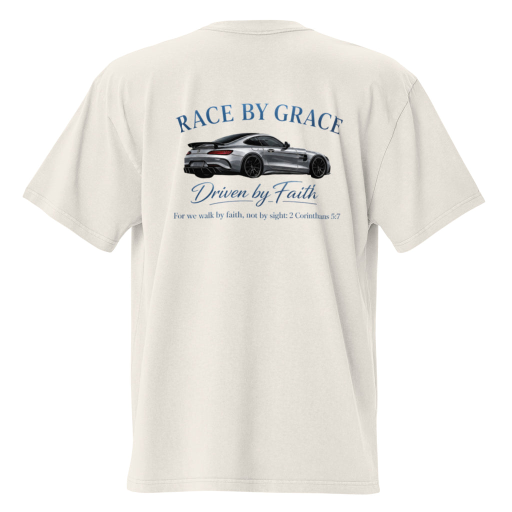 Driven by Faith  t-shirt / hoodie back design close-up