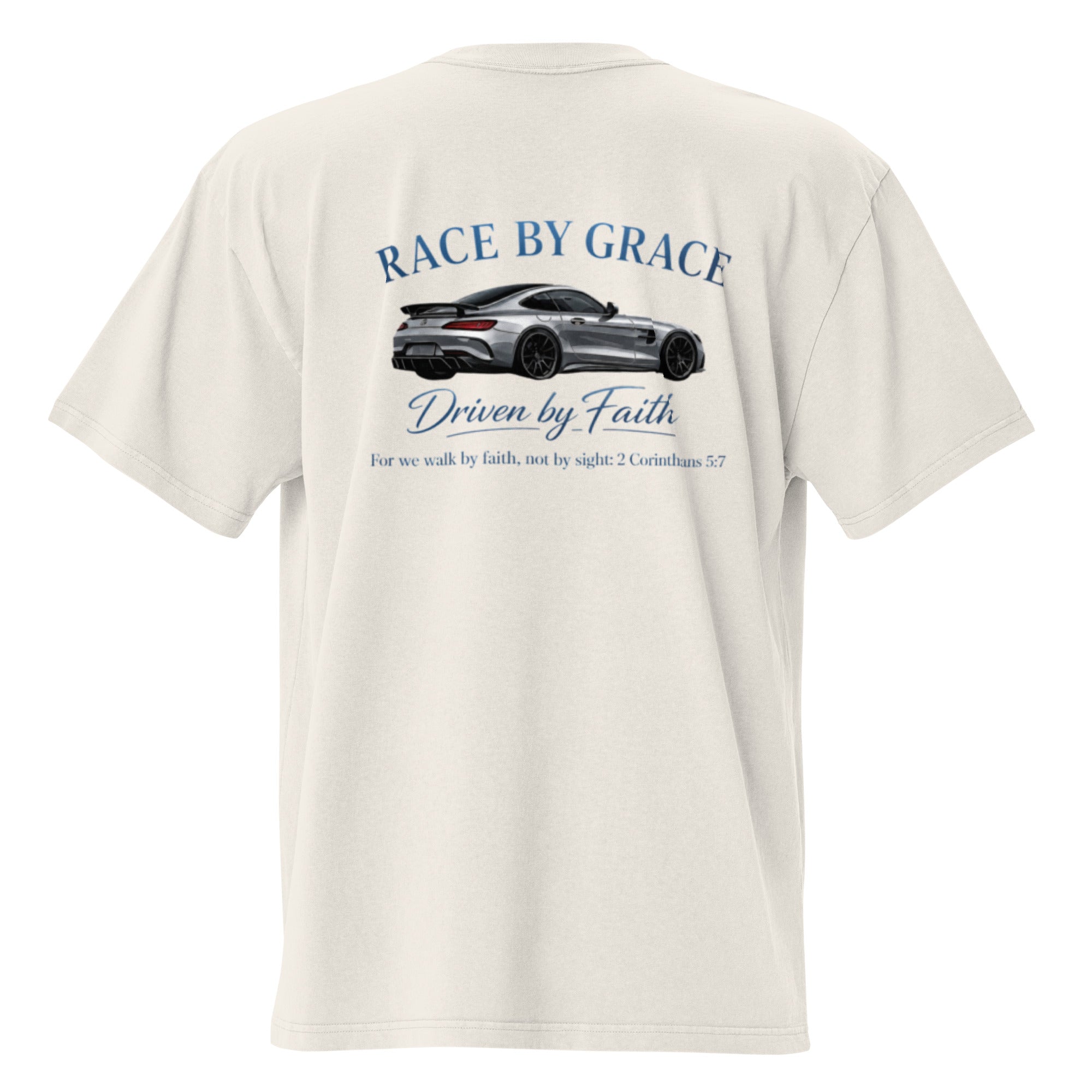 Driven by Faith  t-shirt / hoodie back design close-up