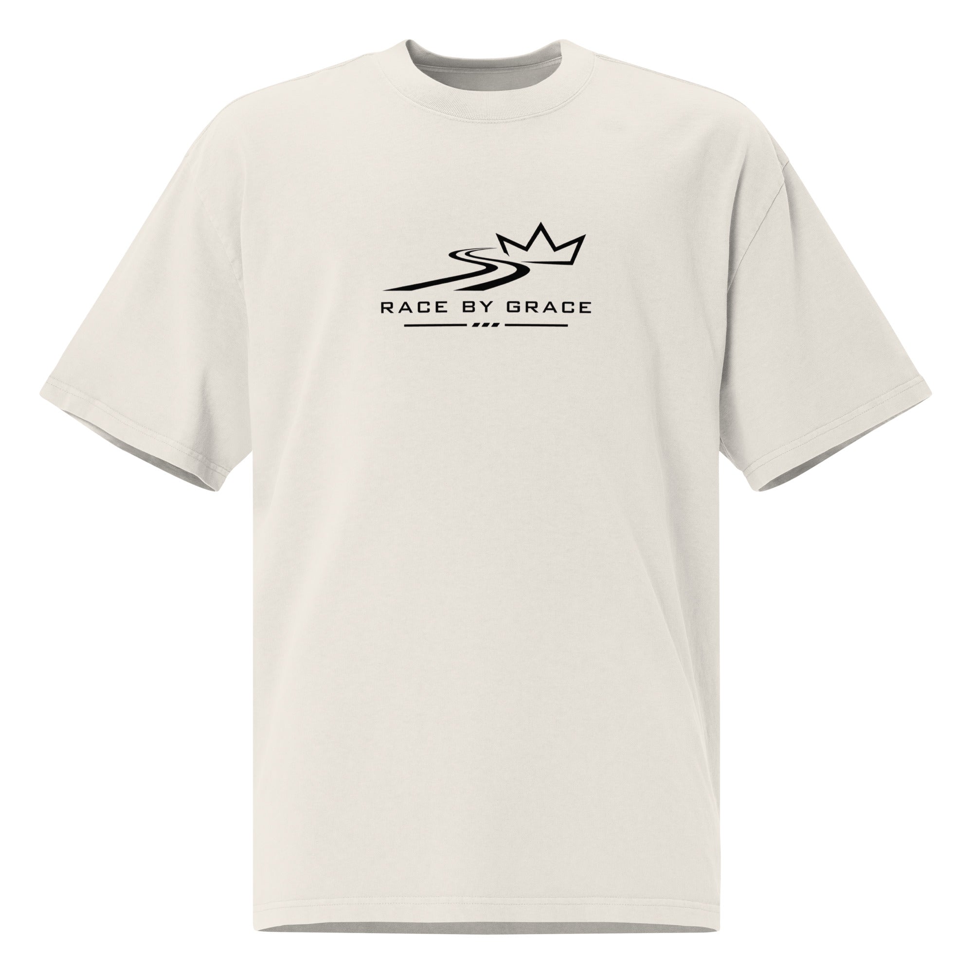 Race by Grace Diven by Faith printed t-shirt front view