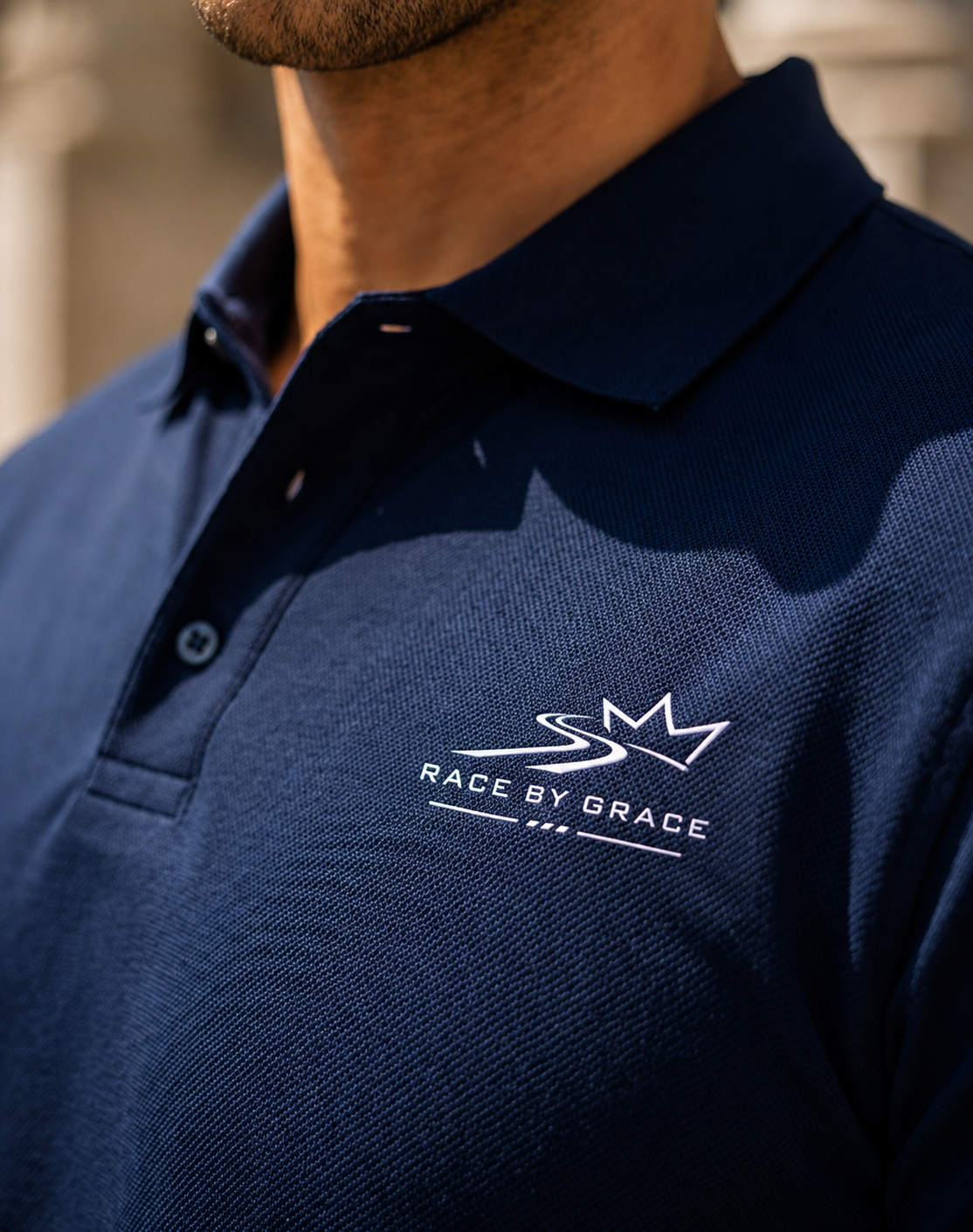 Cooles up embroidered Race by Grace Logo on Adidas left Chest