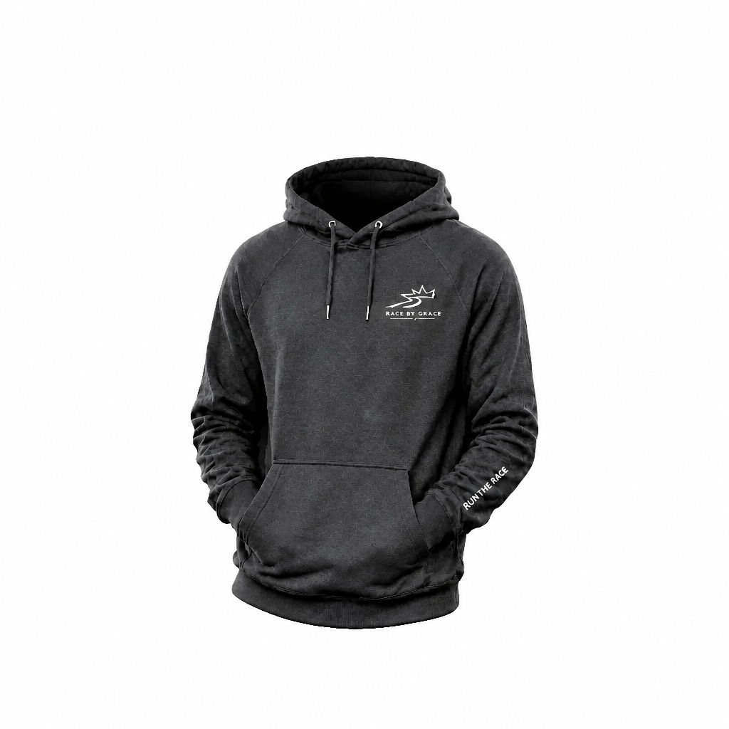 Race by Grace Signature embroidered hoodie front view