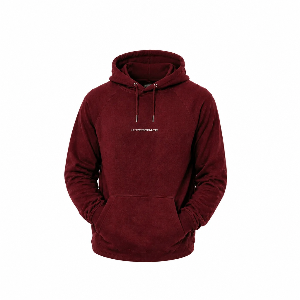 Race by Grace Hypergrace embroidered hoodie front view
