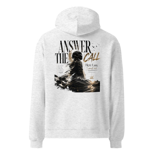 Answer the Call hoodie back design close-up