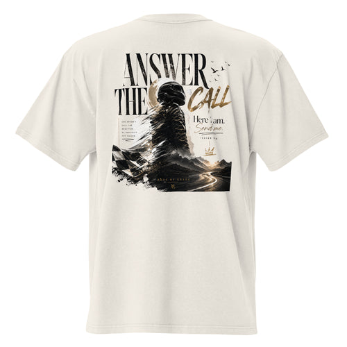Answer the Call t-shirt back design close-up